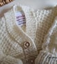Designer Baby Hand Knitted Cardigan 0-6 months nths size - Image 6