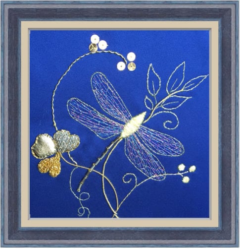 Tara Dragonfly Goldwork Embroidery Kit