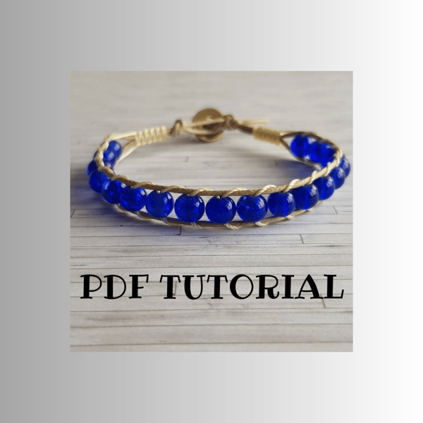Beaded Wrap Bracelet Tutorial - macrame tutorial - craft making