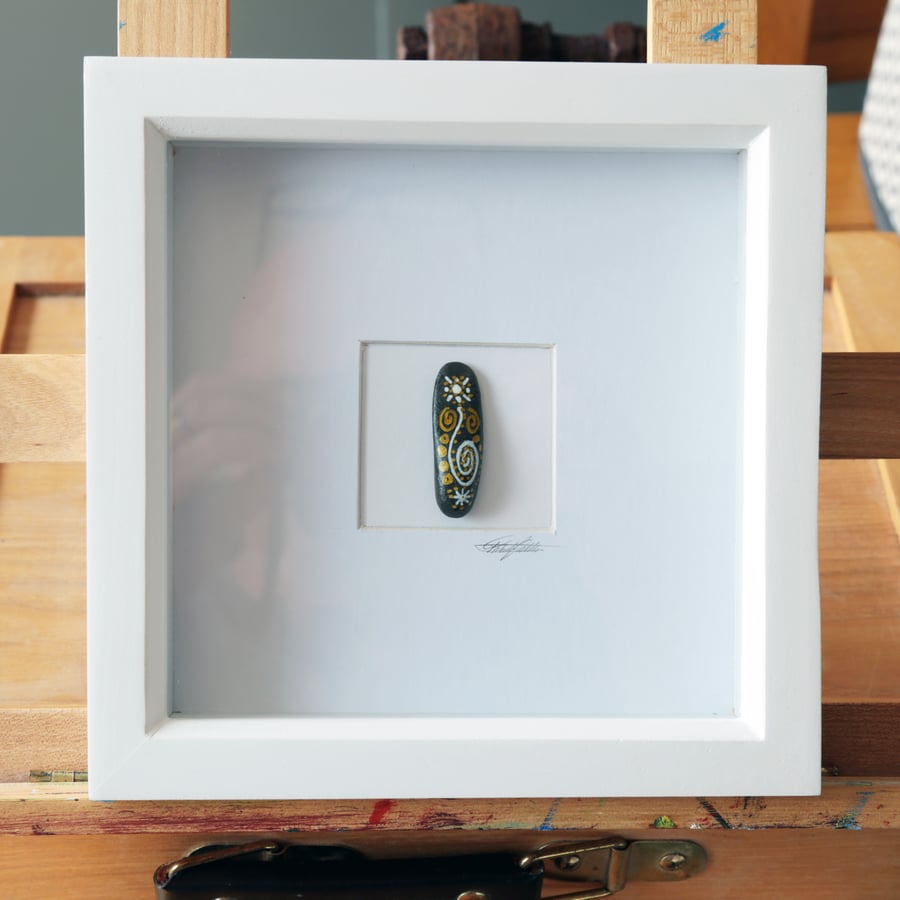 Pebble Art, Mixed Media Beach Art from Scotland