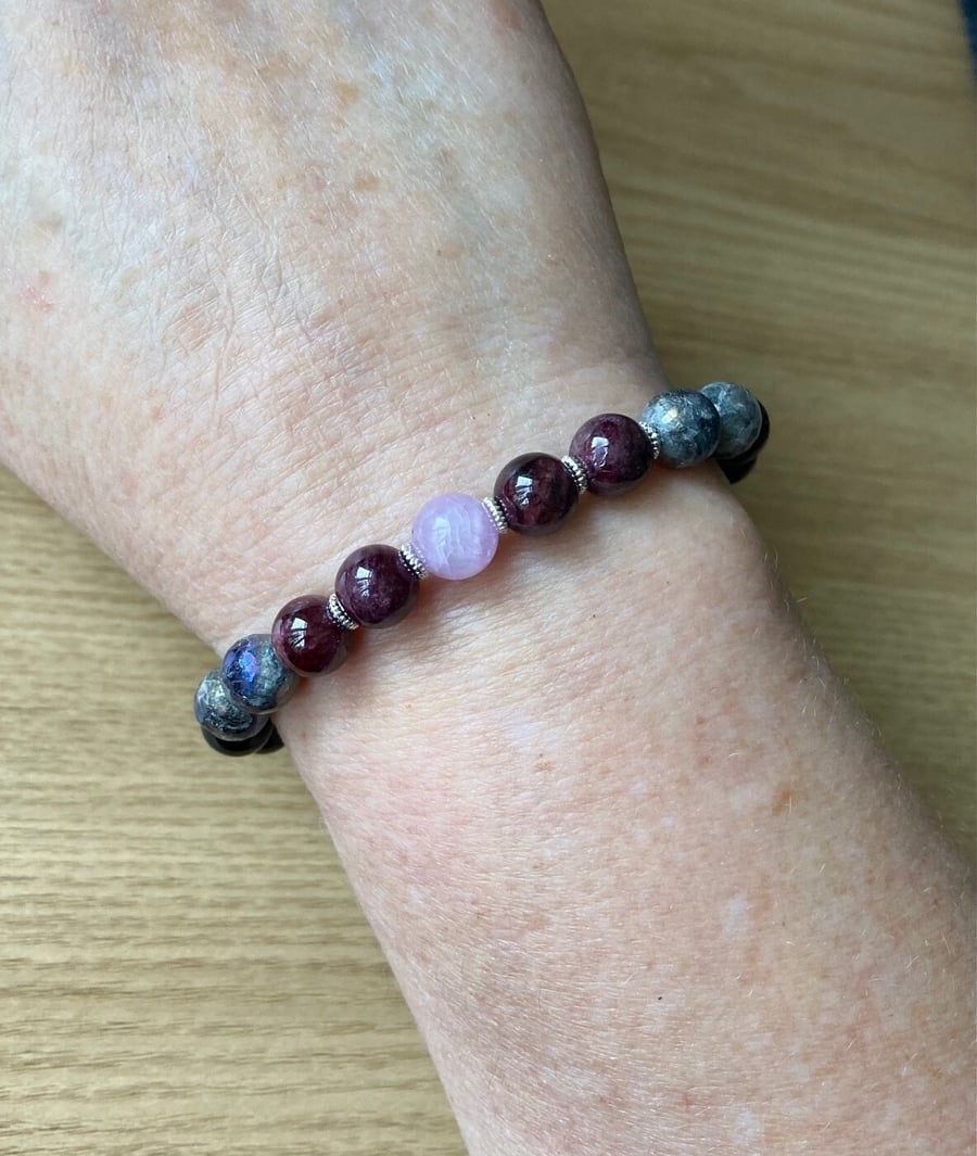 Negative Energy Protection Handmade Stretch Bracelet