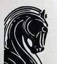 Horse Head Linocut - Image 2