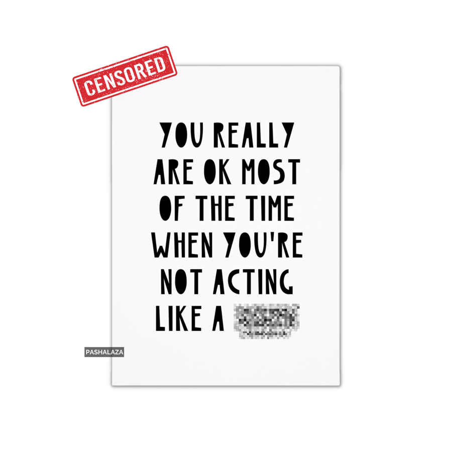 Funny Sorry Card - Novelty Apology Banter Greeting Card