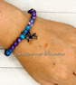 Purple Rain Jasper & Enamelled Unicorn Bracelet – Handmade Gemstone Jewellery UK - Image 6