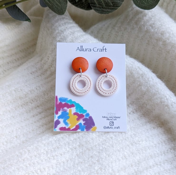Faux Rattan Hemu Wood Earrings Folksy