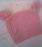 Unisex Baby's Hand Knitted Hat with Pom Poms, Baby Shower Gift, Custom Make - Image 1