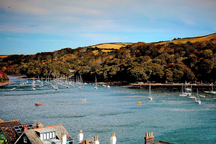 Picture of River Fowey Cornwall Photo Print Boats