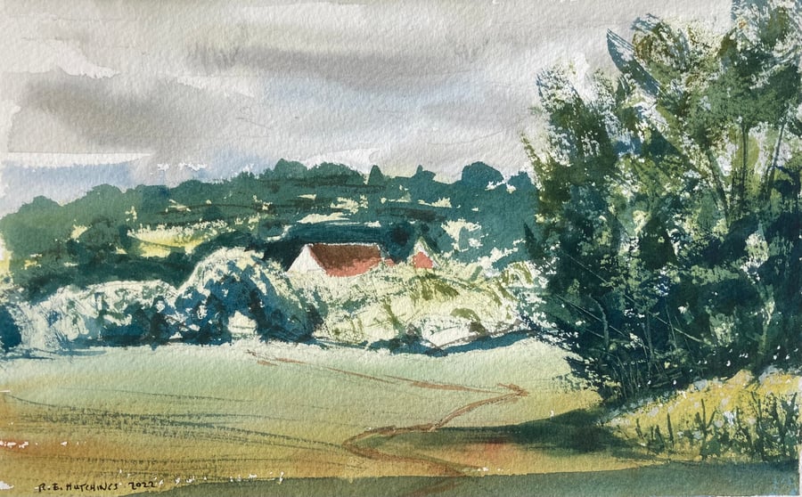 Boosbeck (original watercolour painting) size 11” x 7” 