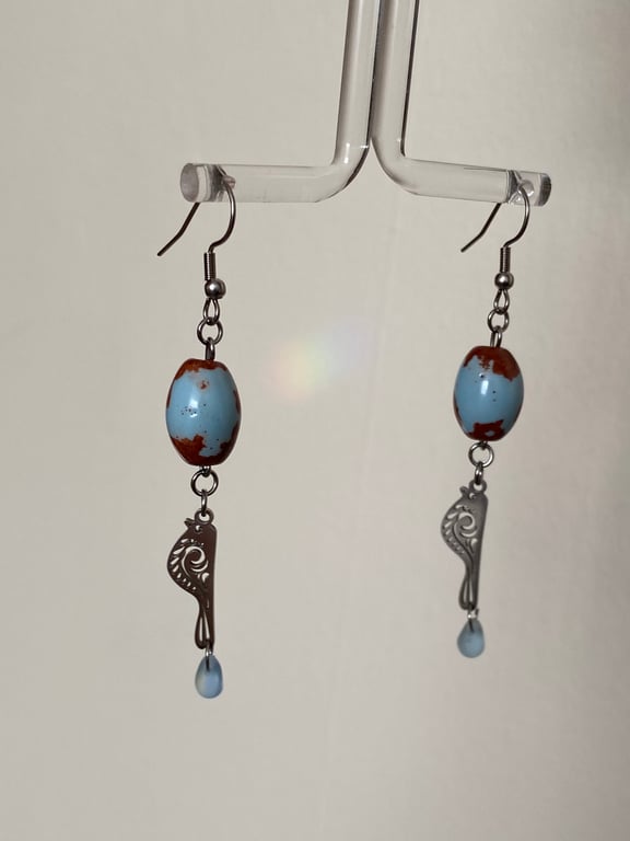Birdy - Speckled Egg Earrings  