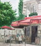 Paris Cafe - Original Watercolour Painting - Image 3