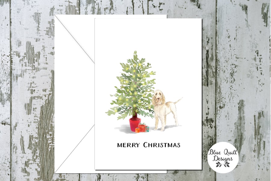 Spinone Italiano Folded Christmas Cards - pack of 10 - personalised
