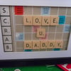  Love u Daddy  Scrabble Frame.