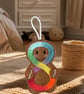 Autism awareness infinity Gingerbread man Embroidered Hanging Keepsake