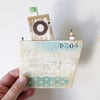 Rustic Painted Wooden Boat Hanging Cornwall