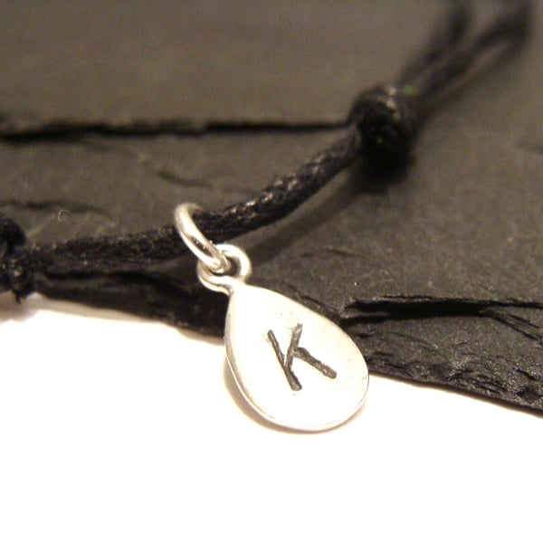 Sterling Silver Personalised Custom Initial Friendship Bracelet