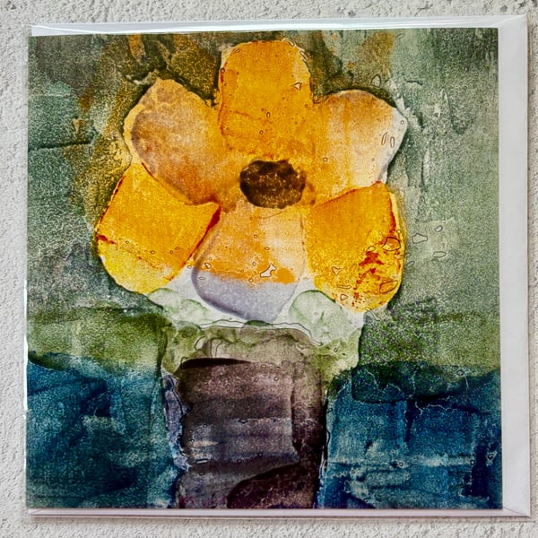 Water Flower Art Card
