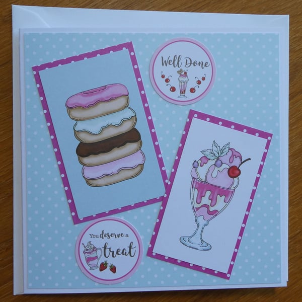 Donuts and Ice Cream Card - Well Done