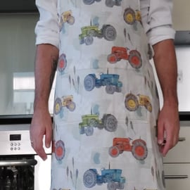 reversible, double layer aprons TRACTOR