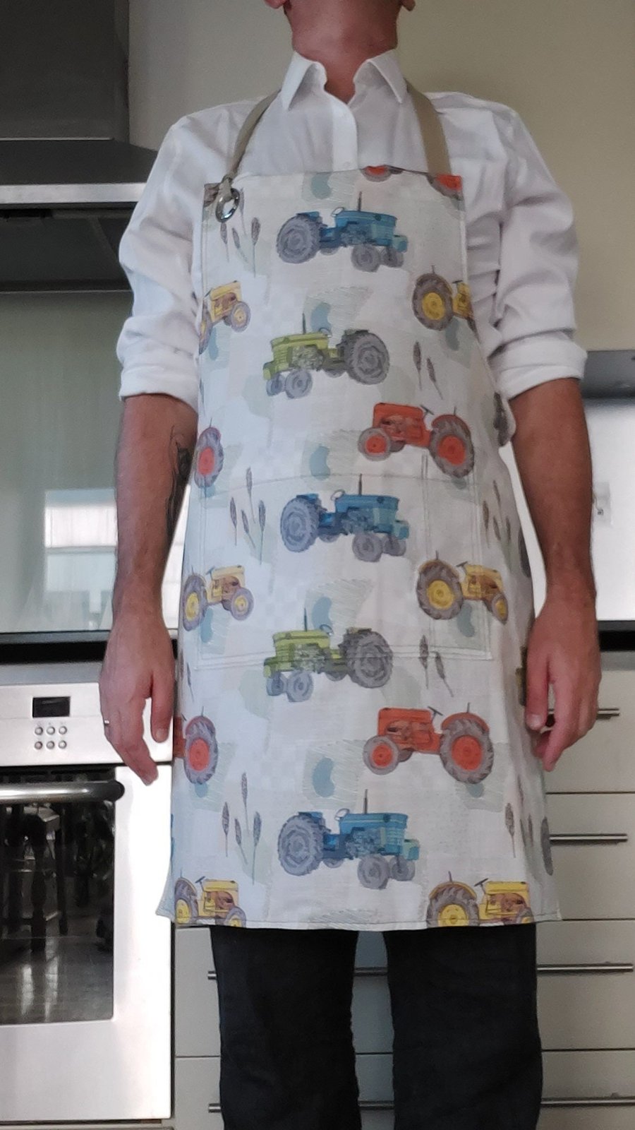reversible, double layer aprons TRACTOR