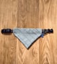Blue Patterned Large Dog Bandana - Image 2