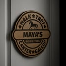 Personalised circler horse stable themed sign