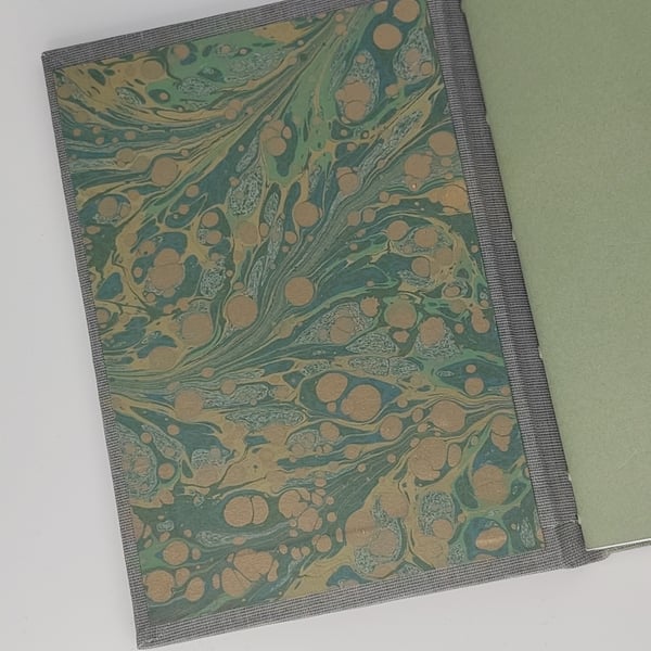 Handcrafted A6 notebook with recycled paper