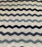 BLANKET, THROW. Ripples. Crocheted .' Ocean' . Blue, white.  - Image 2