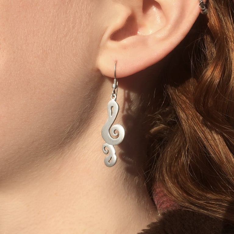 Treble Clef Earrings