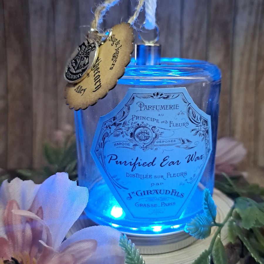 Light Up Faux Potion Jar - Magic Decor Storage Handmade