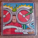 Upcycled Desperate Dan Comic Art Coaster – Perfectly Imperfect