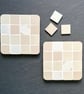 Coaster Set - Two Mosaic Chequerboard Coasters - Image 2