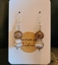 Gorgeous Stripey Coffee Lace Agate Earrings  - Image 2