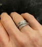Silver Spinner Ring "Stippled" - Image 4