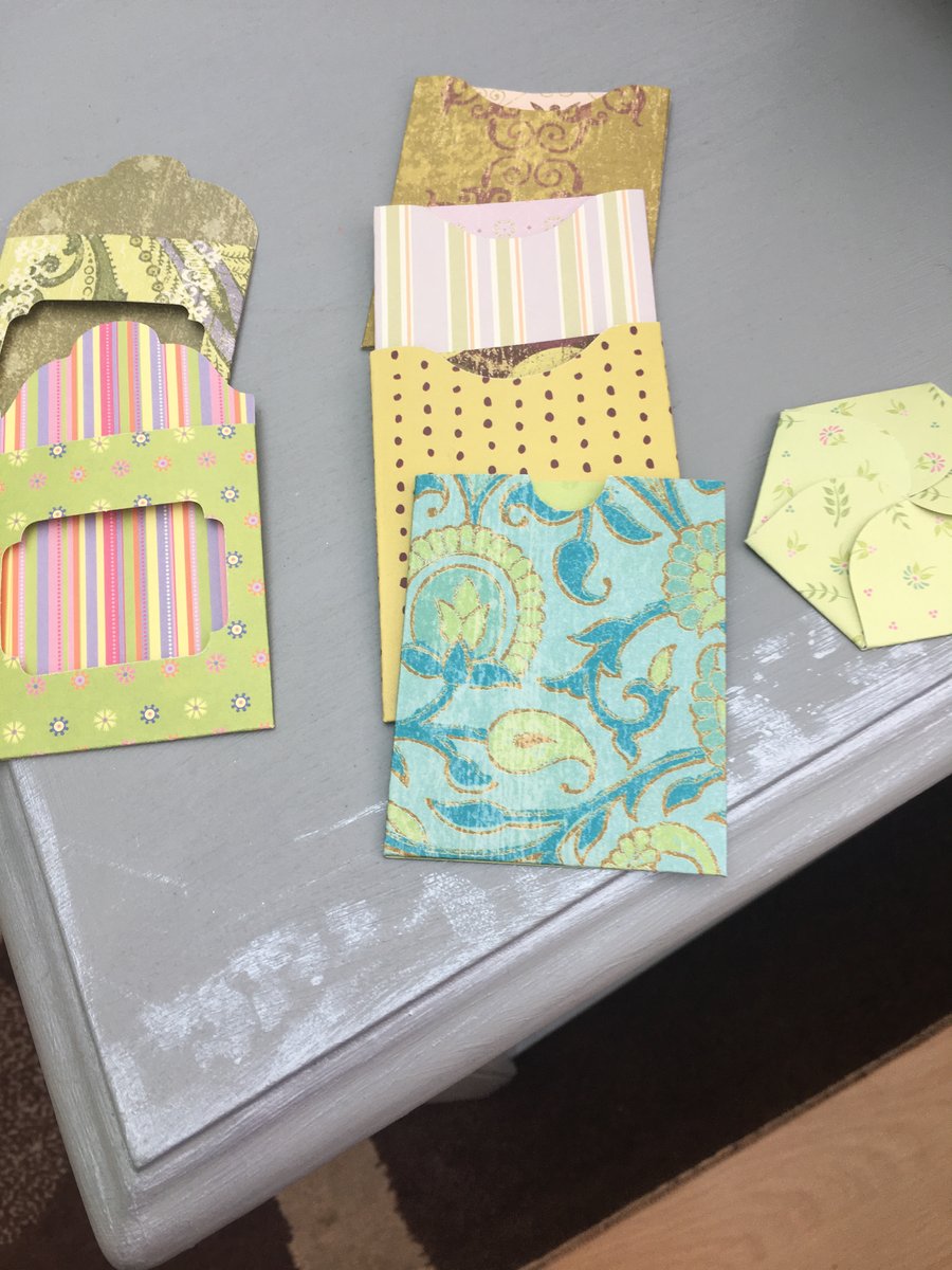 A selection of pretty card pockets