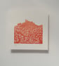 Castle ruins mini linoprint  - Image 4
