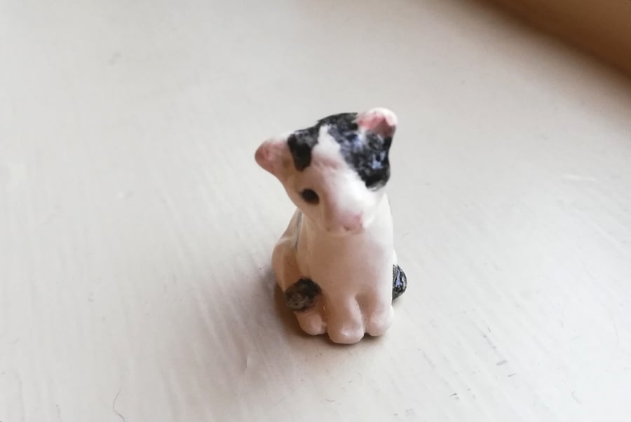 Handmade bespoke ceramic cat sculpture personalised pottery kitty cat model 