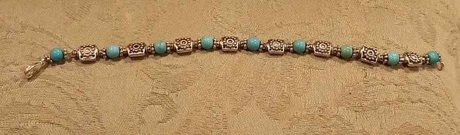 Turquoise crystal bracelet 