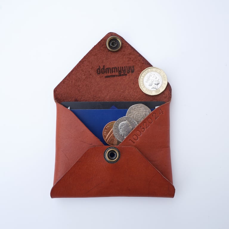 Personalised card wallet and coin pouch