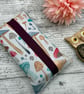 Mushroom Themed Fabric Pocket Tissue Holder - Travel Tissue Case - Reusable - Image 6