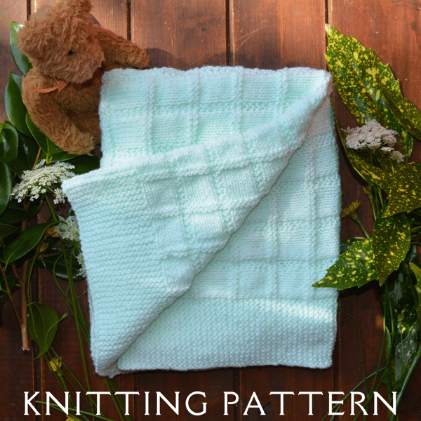 Baby Blanket Knitting Pattern Design 3 Printed Copy