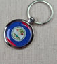 Belize Flag Keyring - Belize Flag Keychain