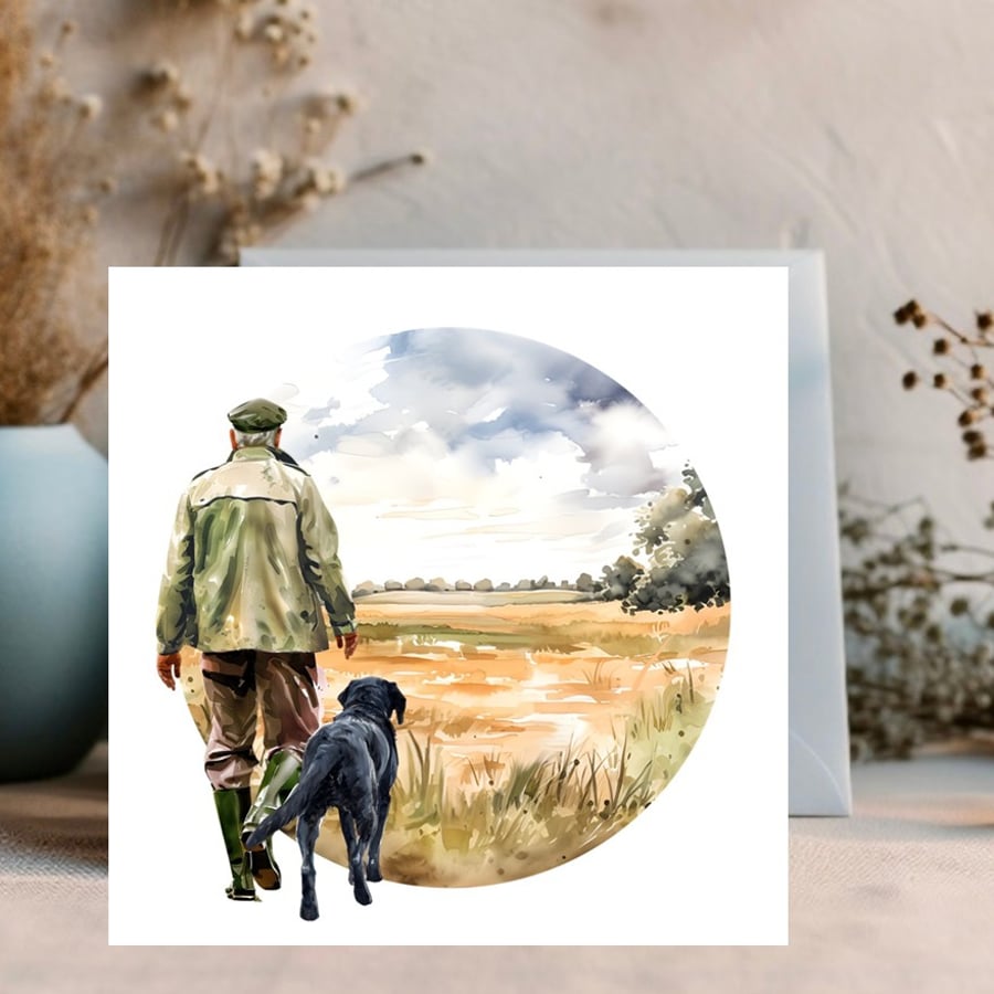 Man or Womans Best Friend A Country Walk - Choose your Character and Dog