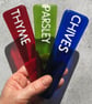 Handmade Fused Glass Vegetable Herb Garden Plant Name Label Marker Plant Stake - Image 9