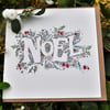 6 x Noel individual cards 