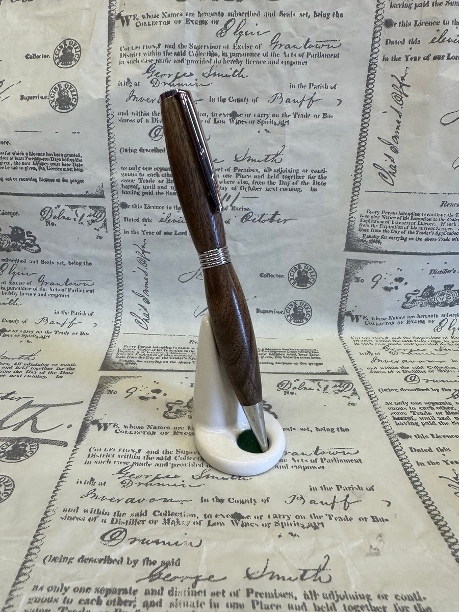 Walnut & Chrome Ball point pen