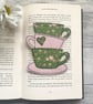 Bookmark, tea lovers bookmark