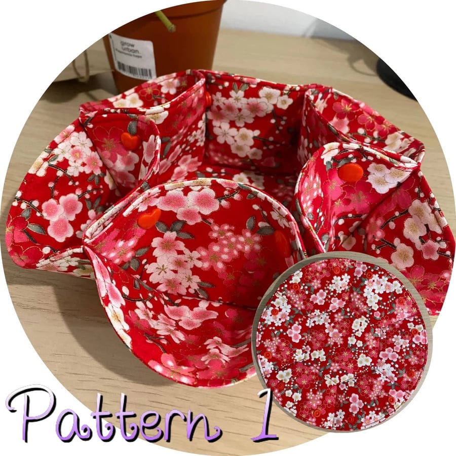 Chinese Lunar New Year floral foldable basket or candy box