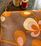 Reclaimed retro floral and corduroy zip pouch - Image 6
