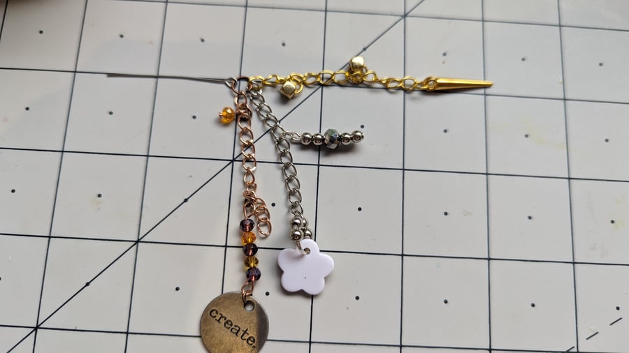 Glue Bottle Dangle Topper Stainless Steel Pin Jewellery