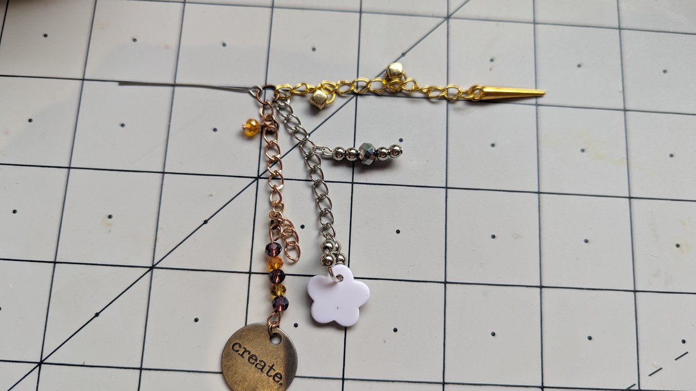 Glue Bottle Dangle Topper Stainless Steel Pin Jewellery